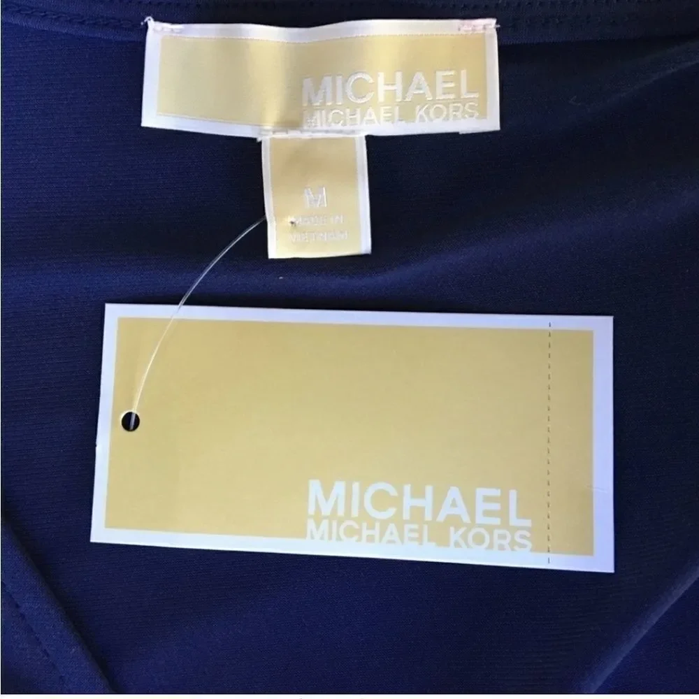 Michael Kors Women’s Blue Zip Front Mini Dress M - Picture 4 of 9